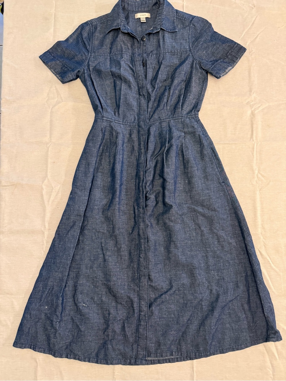 J. Crew Denim Midi Shirt Dress